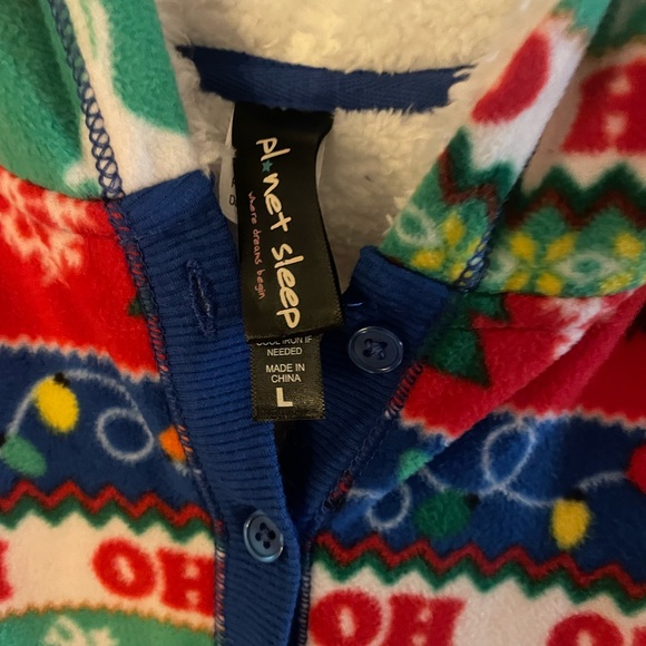 Fleece Christmas Themed Onesie - Picture 3 of 4